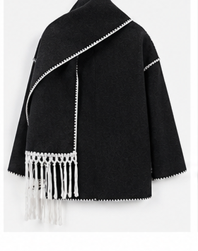 Jacket with Built-In Scarf – Effortless Style & Cozy Comfort