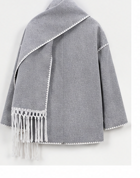 Jacket with Built-In Scarf – Effortless Style & Cozy Comfort