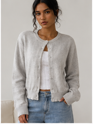 Soft Knit Button Cardigan