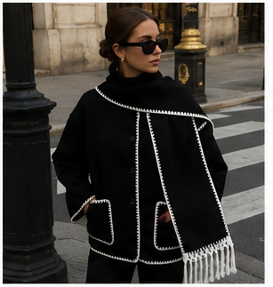 Jacket with Built-In Scarf – Effortless Style & Cozy Comfort